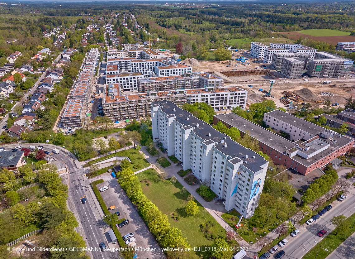 04.05.2023 - Luftbilder vom Alexisqaurtier und Pandion Verde in Neuperlach 04.05.2023 - Luftbilder vom Alexisqaurtier und Pandion Verde in Neuperlach